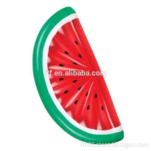 PVC material inflatable red watermelon overwater floating mat